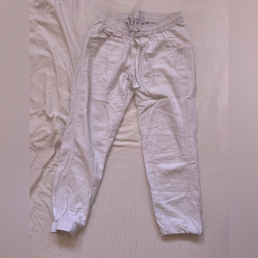 Calvin Klein White summer joggers